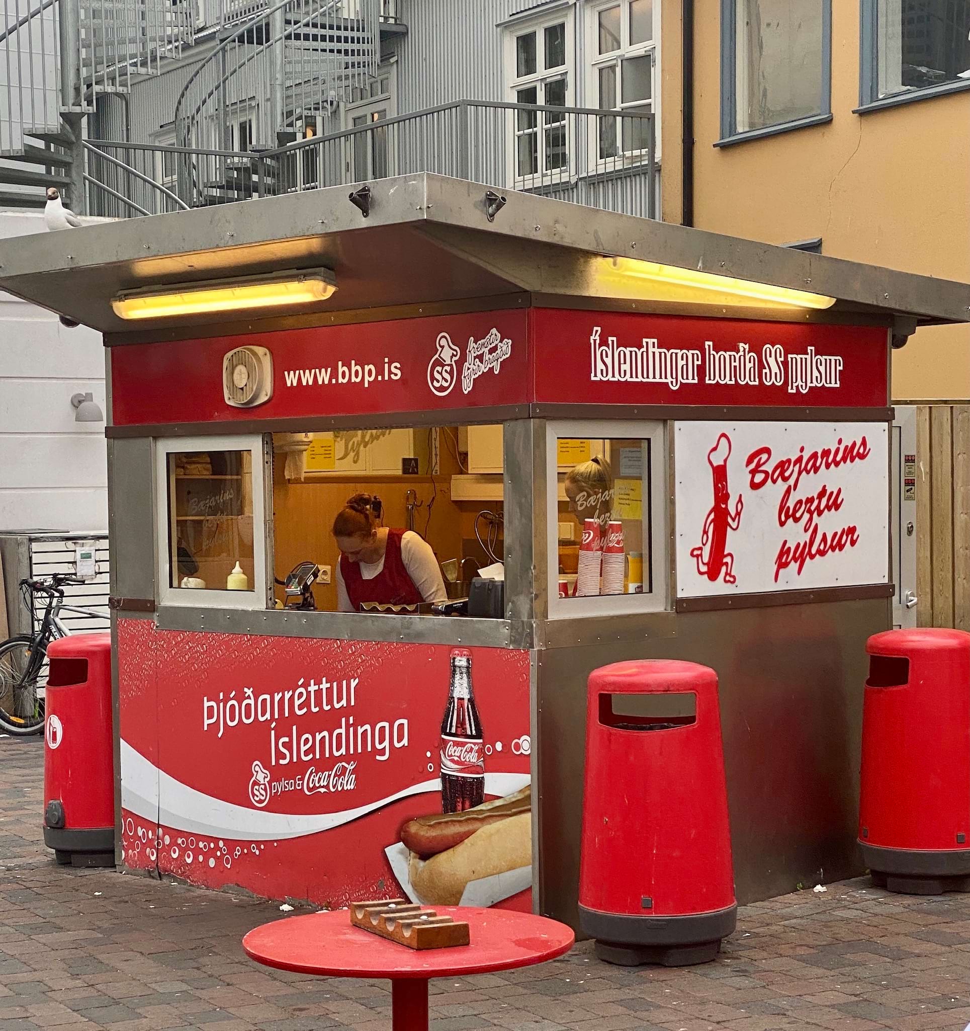 Hot Dog Stand in Reykjavik