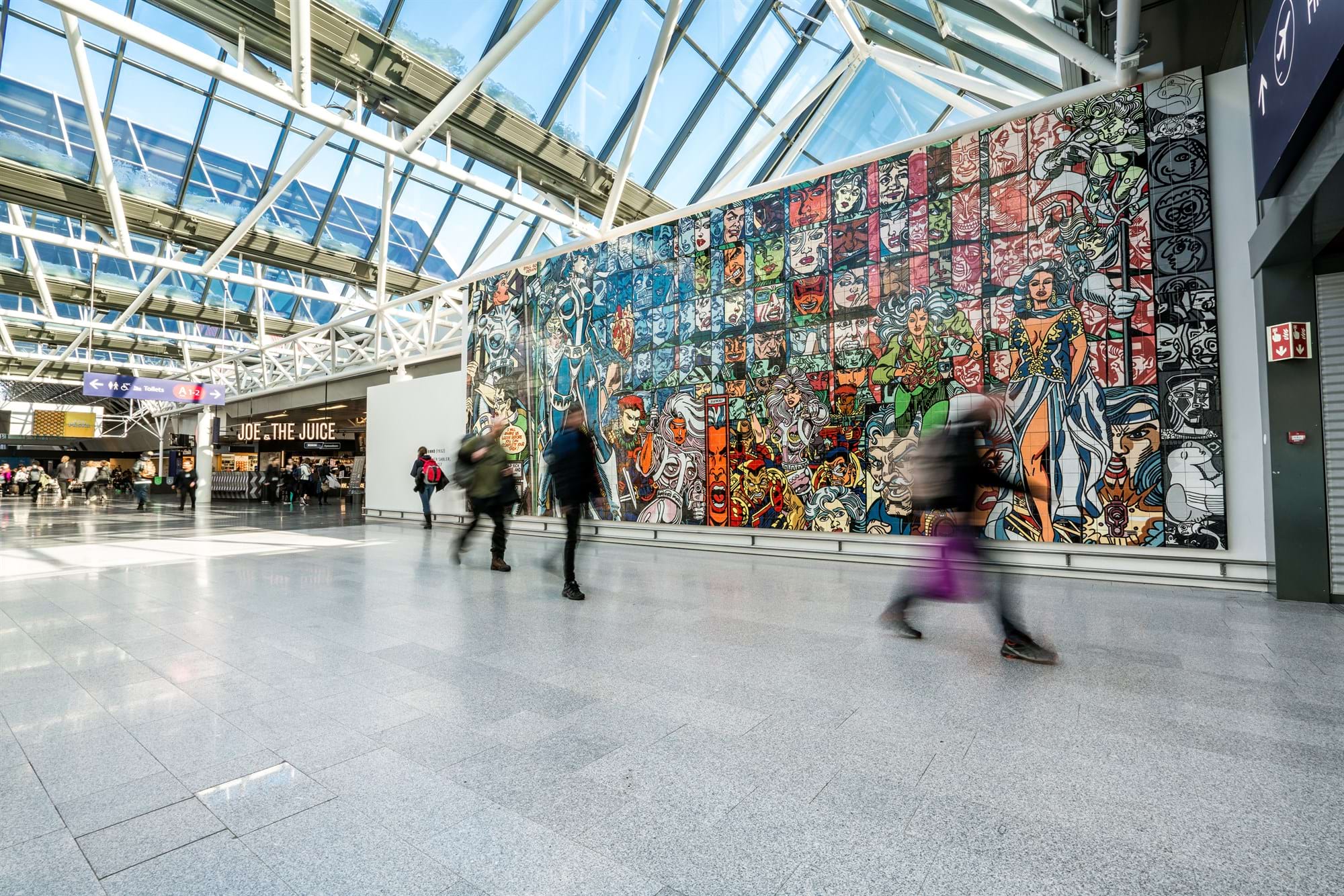 Inside Keflavík International Airport