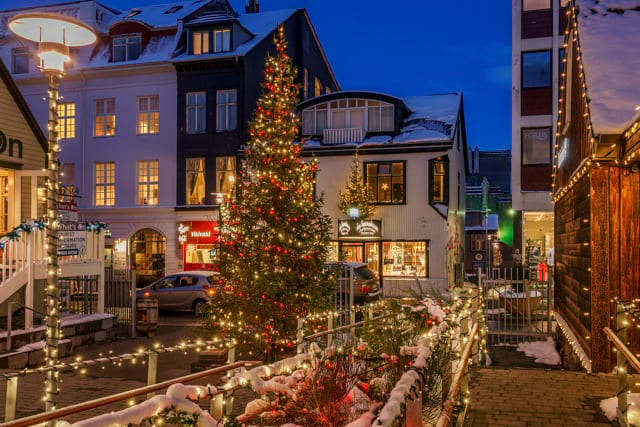 Christmas spirit in downtown Reykjavík