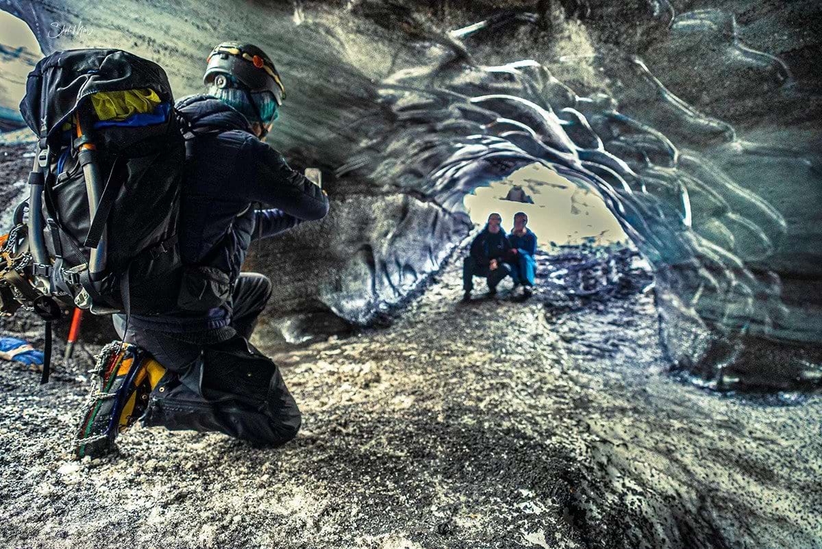 Inside Katla Ice Cave