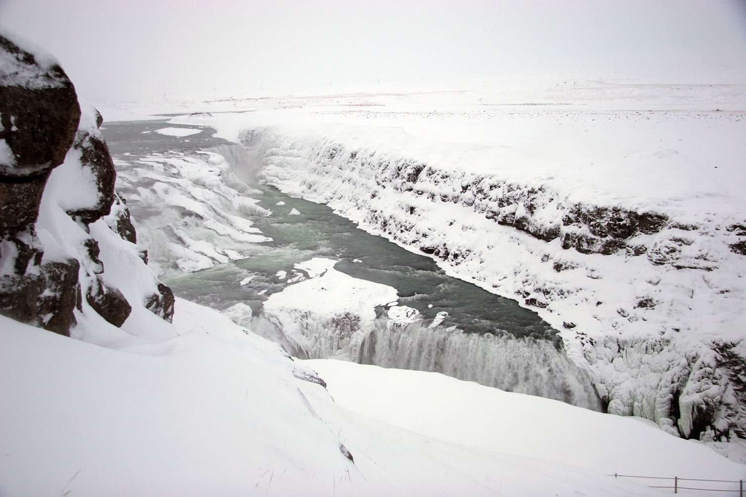 Gullfoss waterfall in Iceland