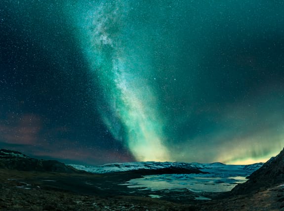 Northern Lights above Hofellsjökull