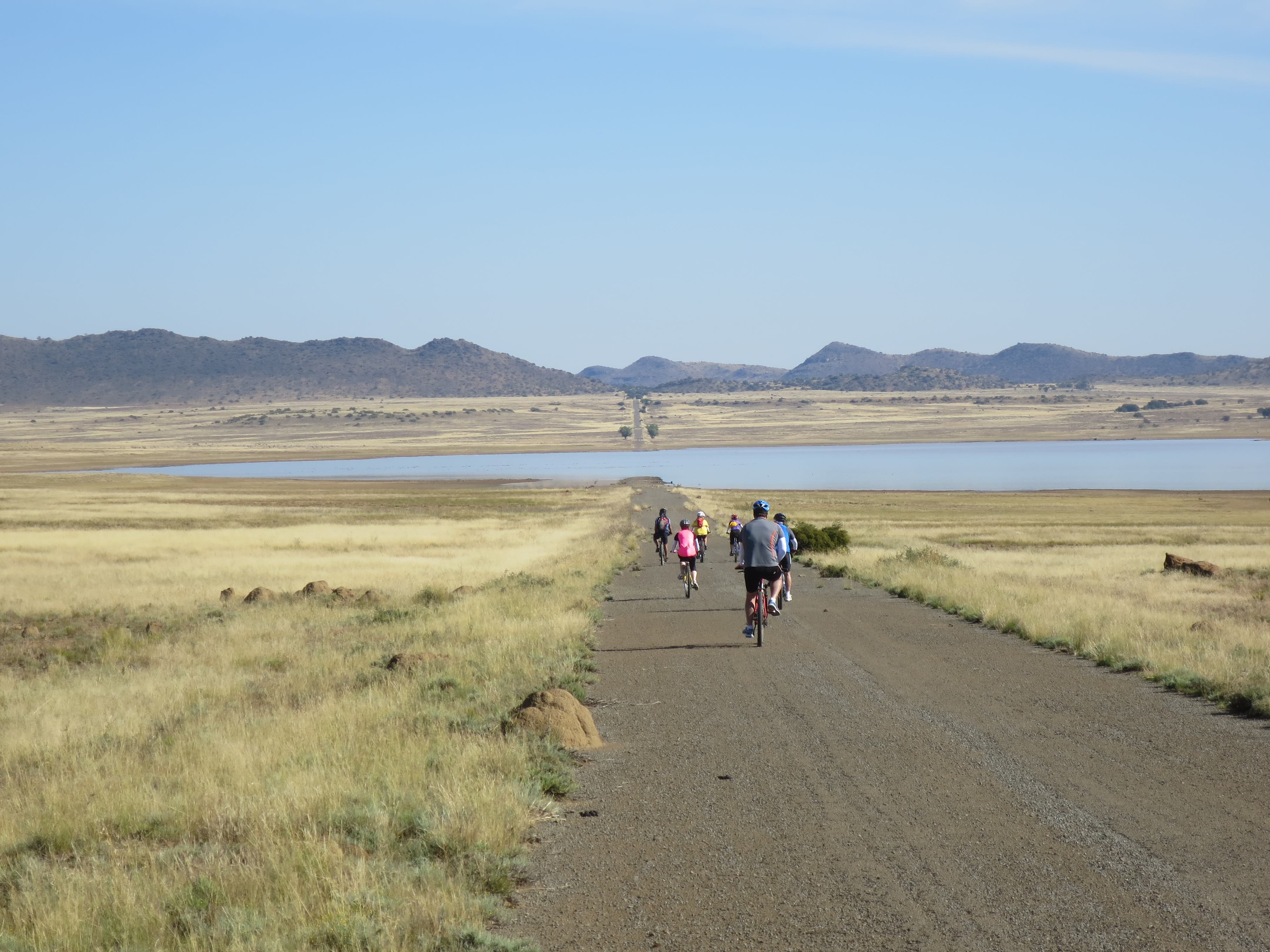 The team in the open spaces of the Karoo 