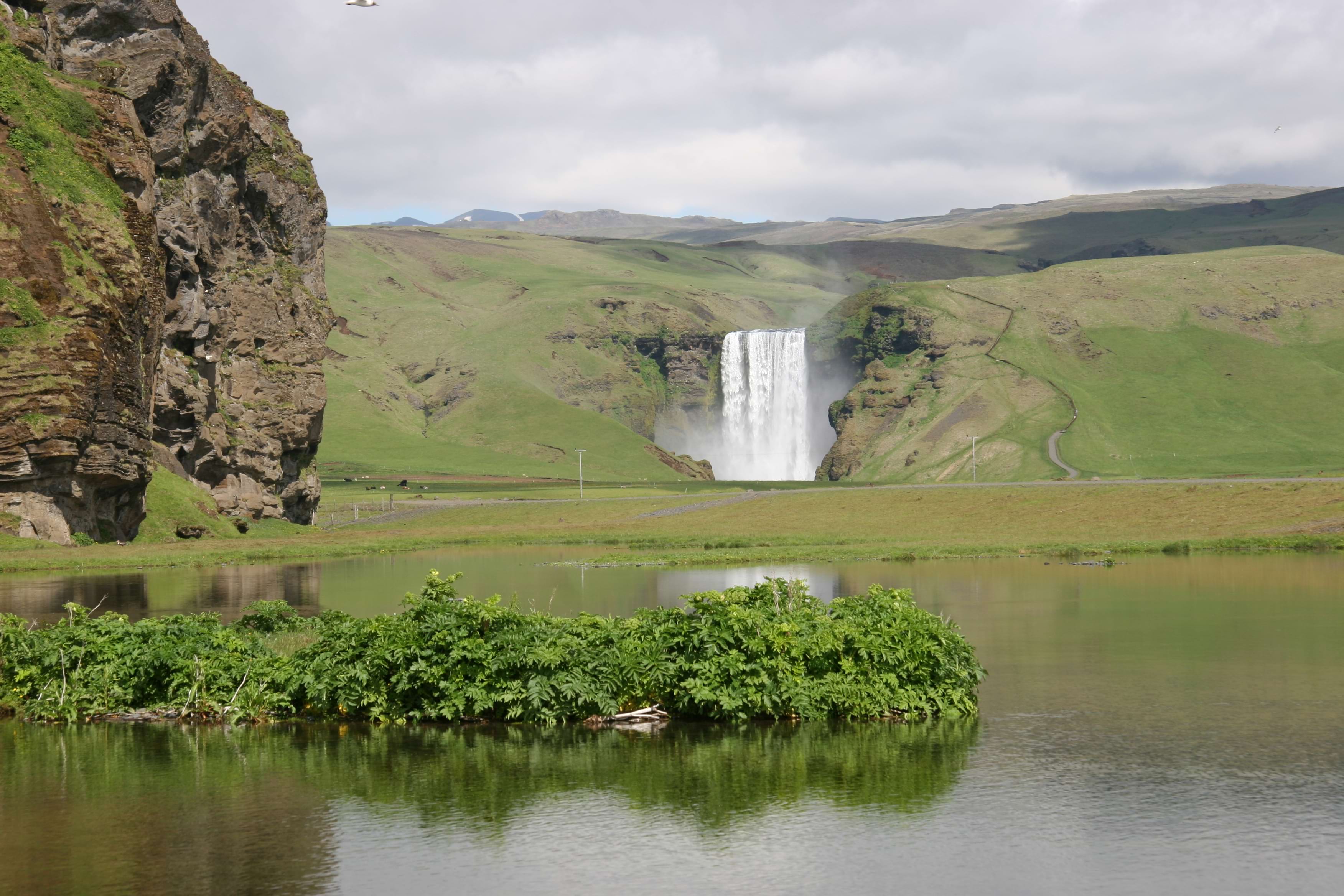 Waterfall in south iceland