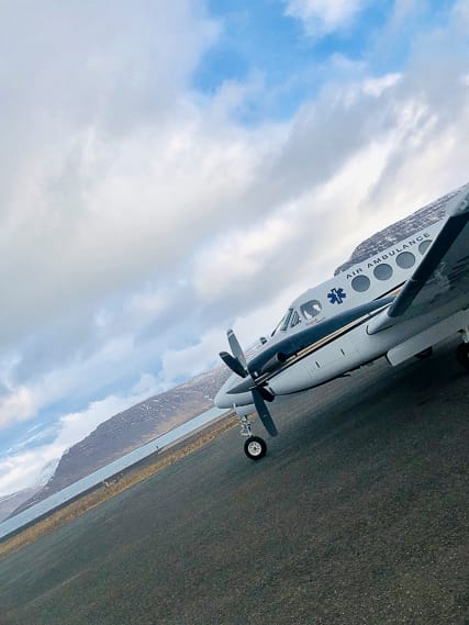 Slokkvið Akureyrar is also the air ambulance available 24/7