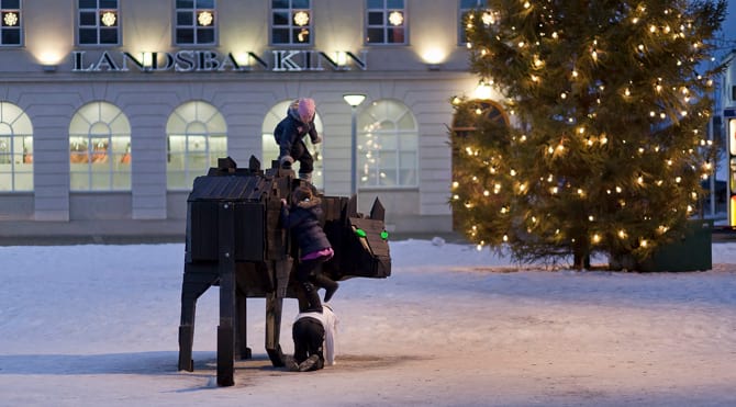 Jólakötturinn will eat everybody who doesn't wear or get something new as a Christmas present