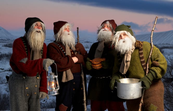 Icelandic Jólasveinnar in English Santa Clauses are Icelandic tradition