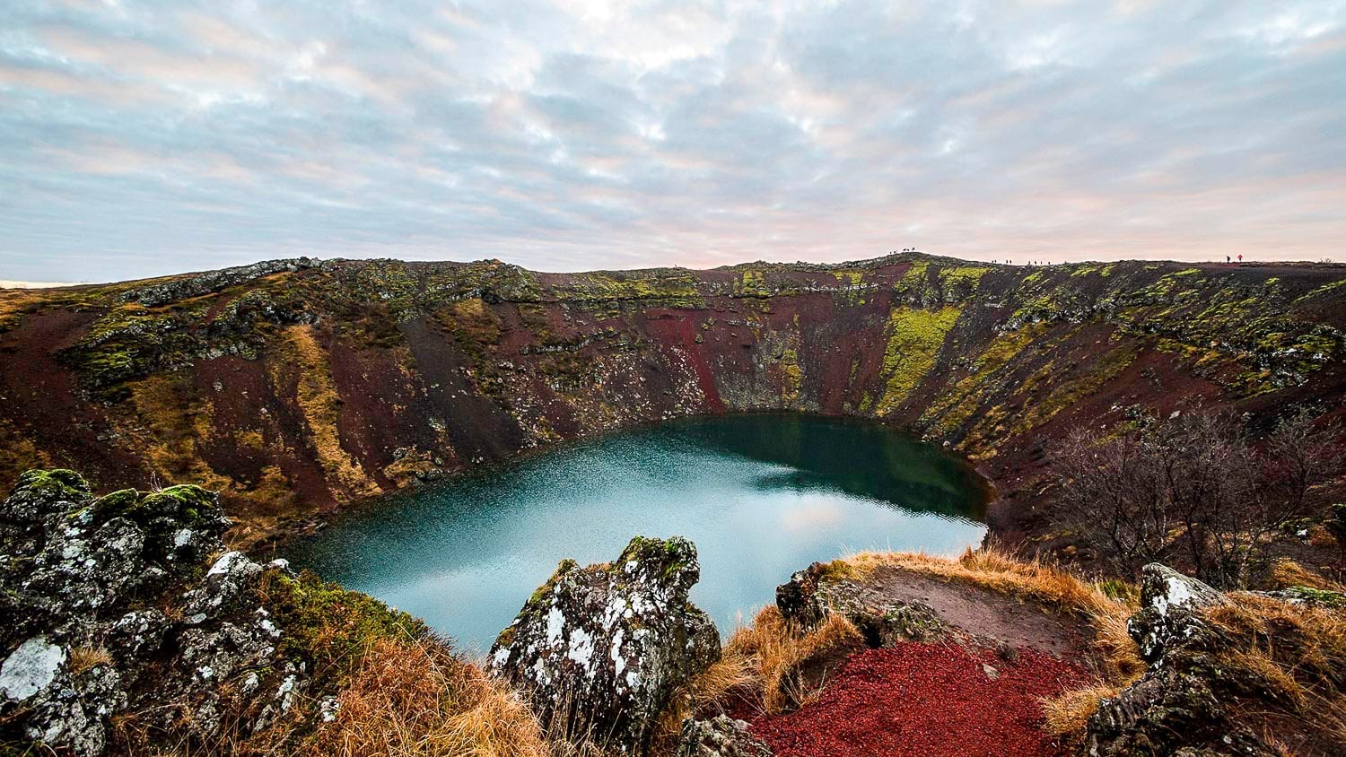 Kerid volcanic crater