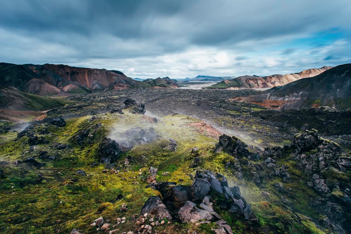 Landmannalaugar mountains in Iceland