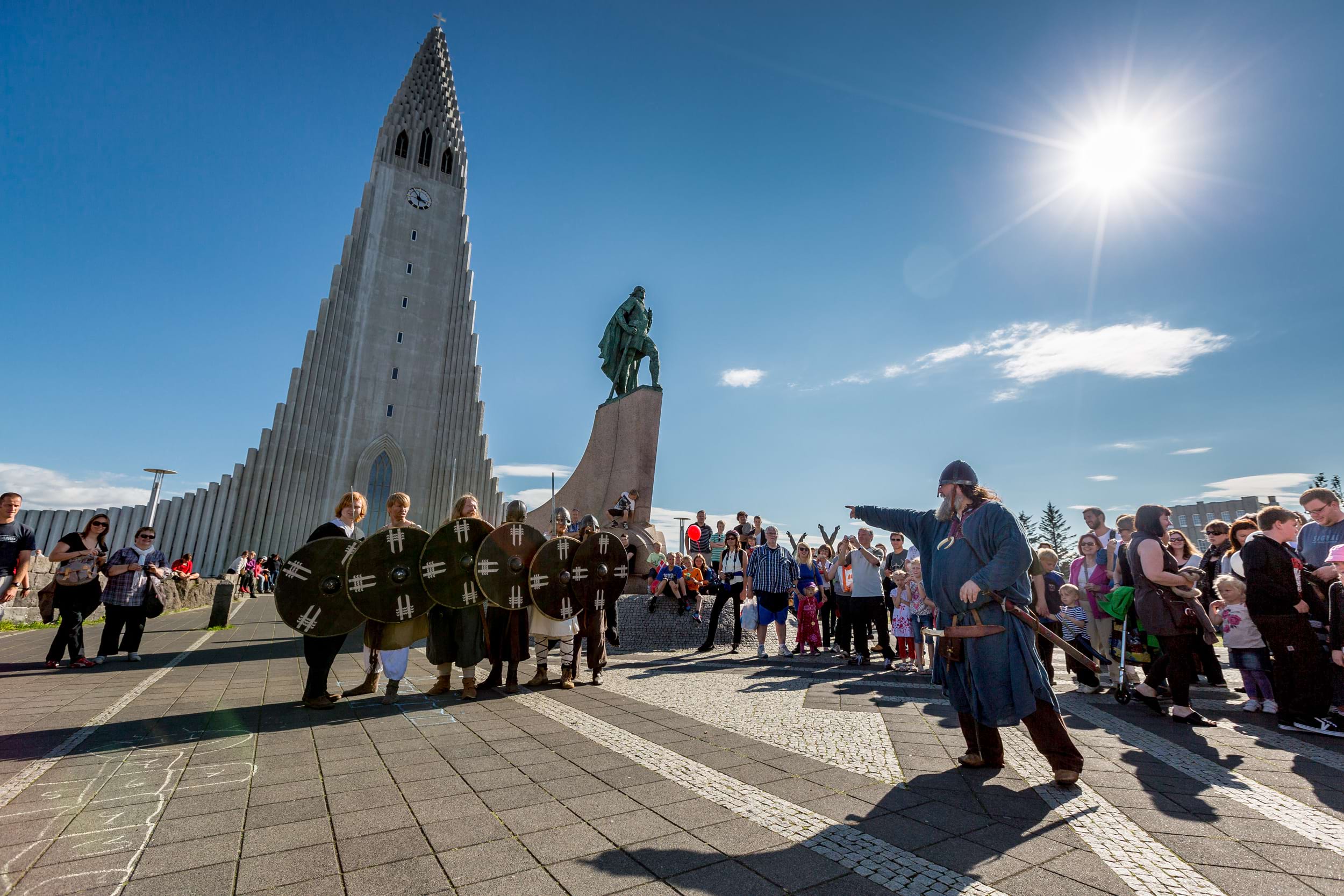 Halgrimskra and vikings in reykjavik