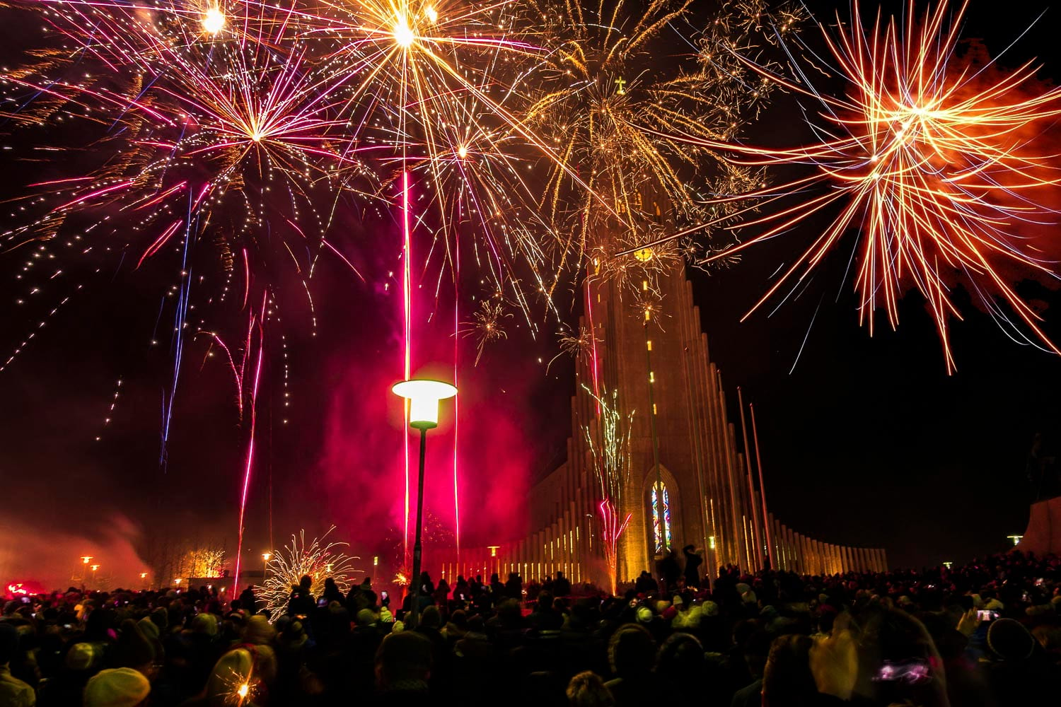 New Year in Reykjavik Iceland