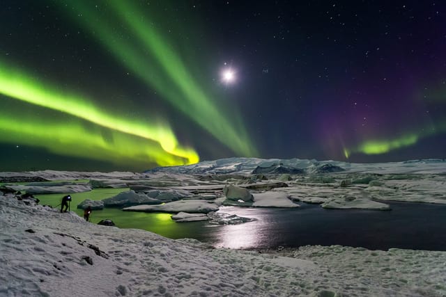 Northern Lights in Iceland is the best attraction during the long Icelandic nights