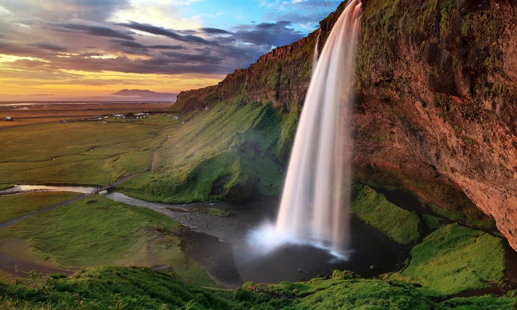 waterfall in south iceland