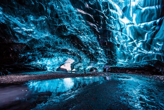 Vatnajökull's ice cave in Iceland