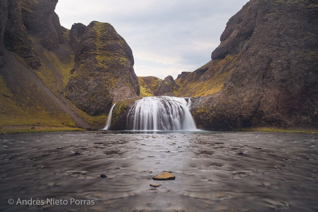 Stjornarfoss waterfall hidden gem in South Iceland
