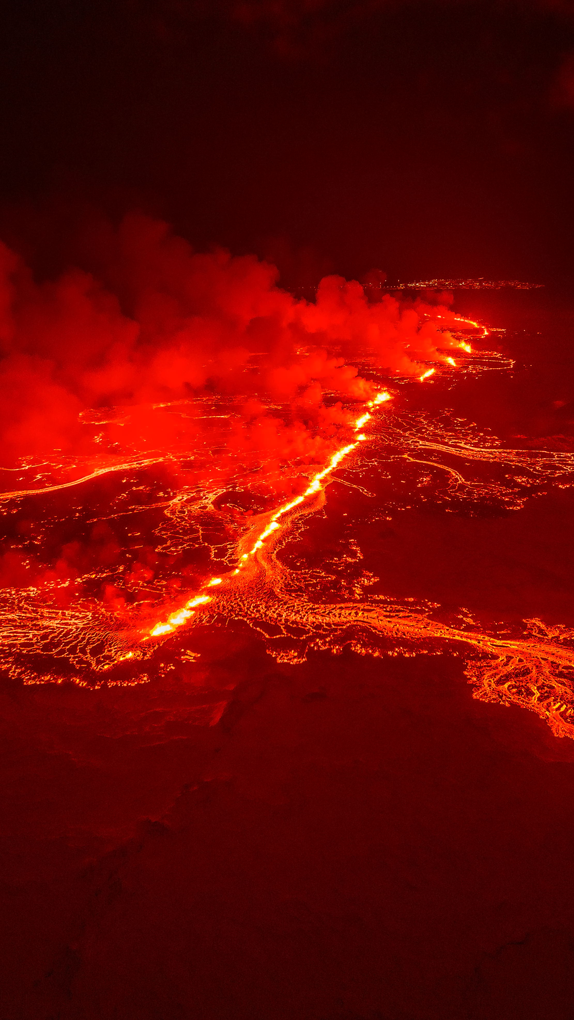 Fissure volcano in Iceland