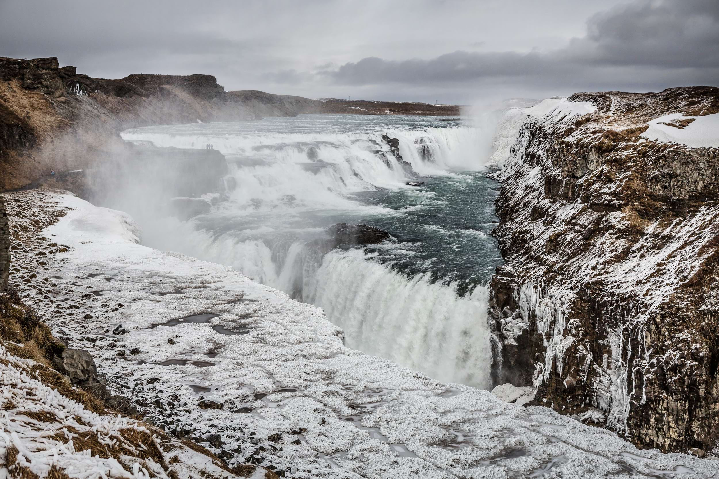 Gullfoss waterfall in Iceland